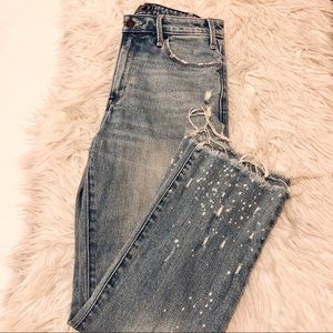 Abercrombie & Fitch Light-wash High Rise Jeans